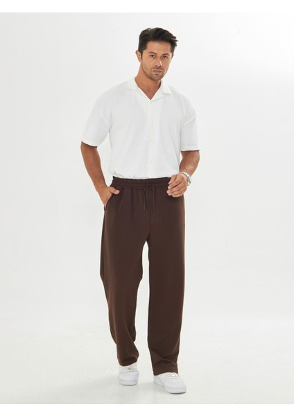 Erkek Baggy Krep Kumaş Bağcıklı Pantolon fiyatları