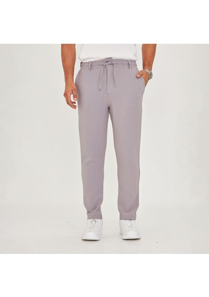 Erkek Bel Kemerli Bağcıklı Düz Paça Dabıl Kumaş Klasik Pantolon indirimleri