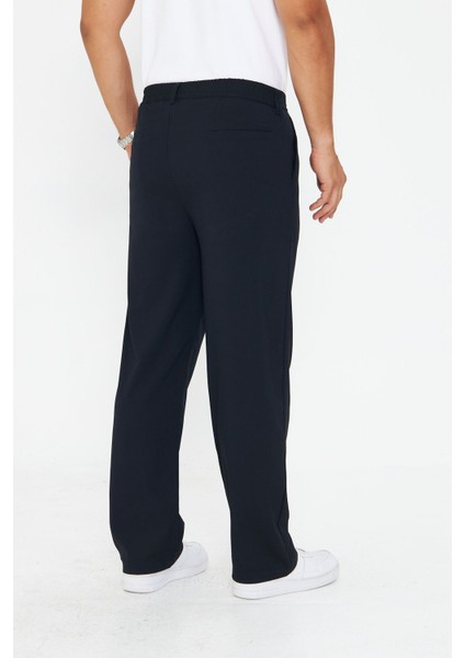 Erkek Pileli Baggy Bez Ayağı Kumaş Şık Pantolon indirimleri