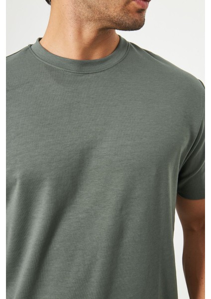 Erkek Sade Basic Bisiklet Yaka 2 Ip Rahat Ferah Dokulu Kumaş Günlük Kullanıma Uygun T-Shırt fiyatları