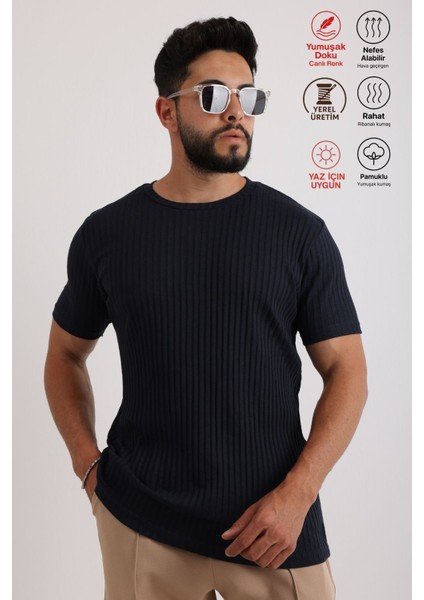 3'lü Erkek Fitilli Zinox Kumaş Kazak – Yumuşak Dokulu Kısa Kol Basic Kazak fiyatları