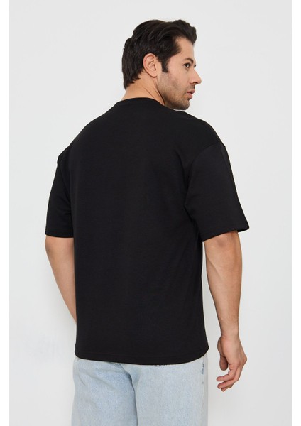 Erkek Bisiklet Yaka Oversize 2 Ip T-Shirt fırsatları