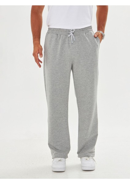 Erkek 2 Ip Baggy Sade Bağcıklı Rahat Eşofman