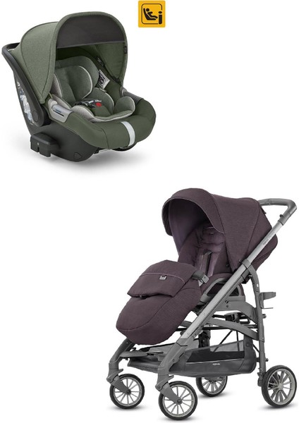 Trilogy Tek El ile Açılan Çift Yön Bebek Arabası ve Darwin Ana Kucağı Hediyeli