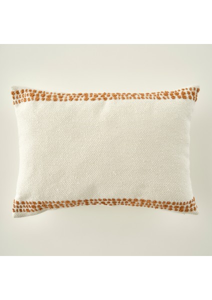 Tassel Dekoratif Kırlent Kılıfı Krem (35X50 Cm)