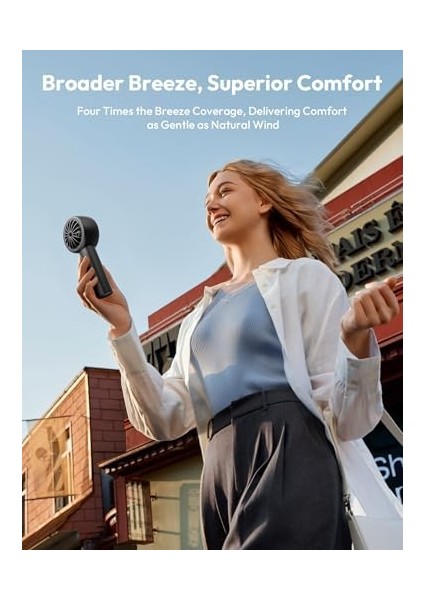 Taşınabilir Taşınabilir Turbo Fan [16H Maksimum Soğutma Süresi], 5 Hızlı USB Şarj Edilebilir Mini Kişisel Pille Çalışan Küçük Cep Soğutma Fanı Kadınlar, Seyahat, Ev, Ofis, Plaj, Kirpik Için modelleri