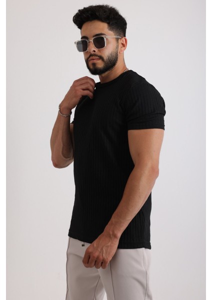 Erkek Fitilli Zinox Kumaş Tişört – Yumuşak Dokulu Basic Tişört fırsatları