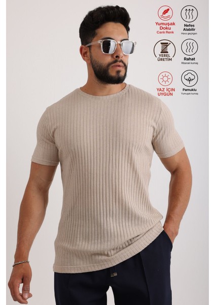 3'lü Erkek Fitilli Zinox Kumaş Kazak – Yumuşak Dokulu Kısa Kol Basic Kazak fırsatları