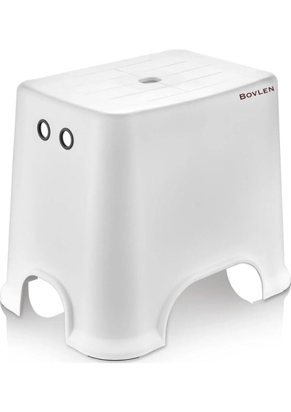 Kaydırmaz Banyo Taburesi, 120 kg Taşıma Kapasiteli Kaymaz Banyo Taburesi, Çocuk Taburesi, 1. Sınıf Sert Plastik, (E-B-Y 30X42X34 Cm)