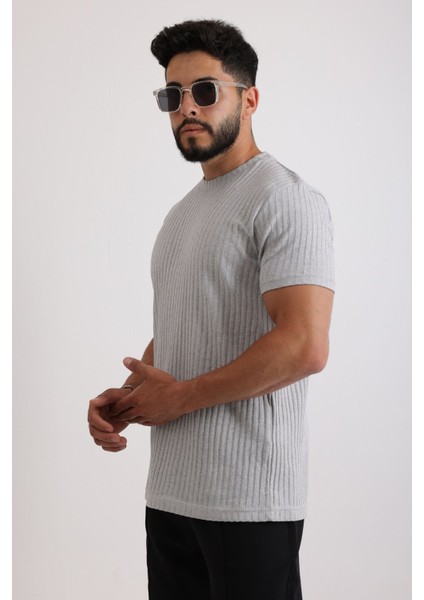 Erkek Fitilli Zinox Kumaş Tişört – Yumuşak Dokulu Basic Tişört fırsatları