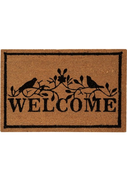 Welcome With Bird Kapı Paspası 40X60