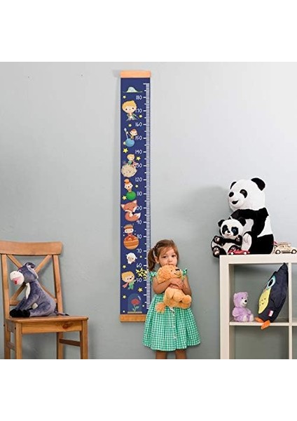 Küçük Prens Tasarımlı Çocuk Odası Duvar Boy Ölçüm Cetveli