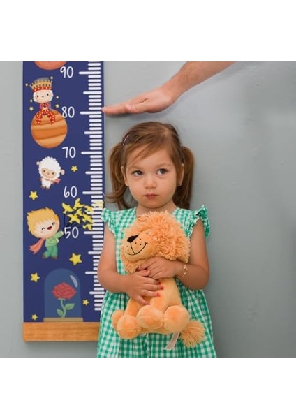 Küçük Prens Tasarımlı Çocuk Odası Duvar Boy Ölçüm Cetveli modelleri