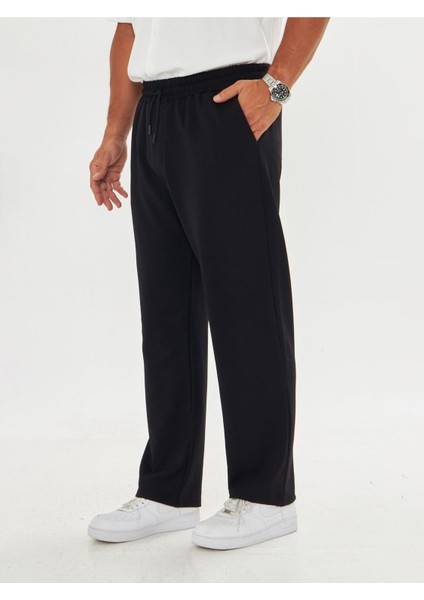 Erkek Baggy Krep Kumaş Bağcıklı Pantolon