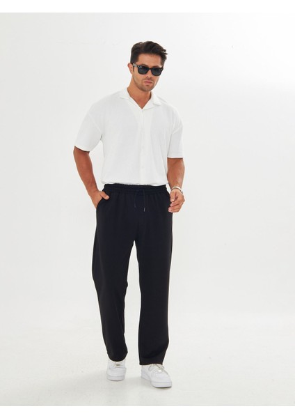 Erkek Baggy Krep Kumaş Bağcıklı Pantolon fiyatları