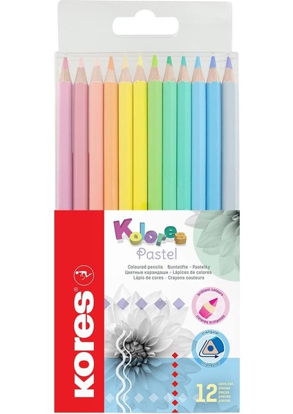 Kolores Pastel 12&apos;li Ahşap Boya Kalemi fiyatları