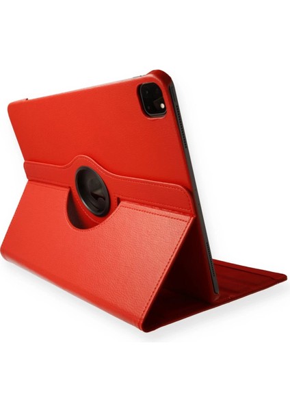 Ipad Pro 11 (2020) Kılıf 360 Tablet Deri Kılıf - Kırmızı
