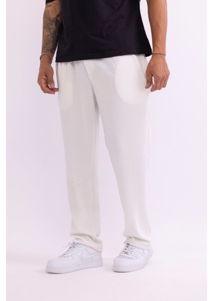 Erkek Baggy Burgu Desen Rahat Kullanışlı Pantolon modelleri