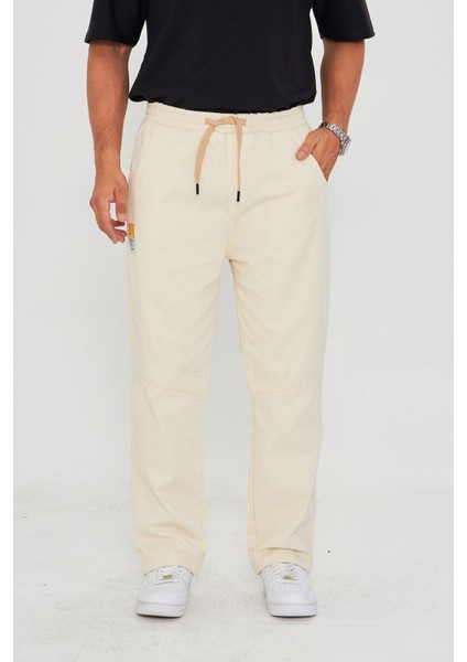 Erkek Baggy Parçalı Desen Yan Etiketli Gabardin Pantolon 721 fiyatları