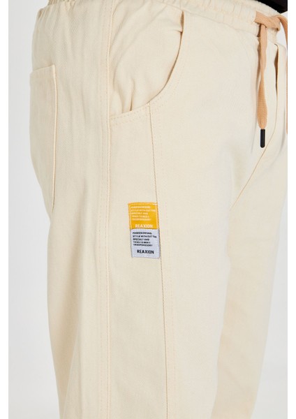 Erkek Baggy Parçalı Desen Yan Etiketli Gabardin Pantolon 721 indirimleri