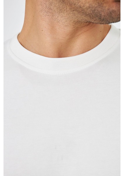 Erkek Bisiklet Yaka Oversize 2 Ip T-Shirt fiyatları