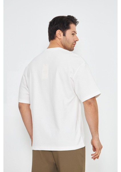 Erkek Bisiklet Yaka Oversize 2 Ip T-Shirt fırsatları