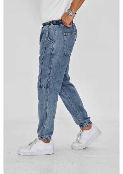 Erkek Parçalı Desen Yan Etiketli Paça Lastikli Bel Bağcıklı Pantolon 720 fiyatları