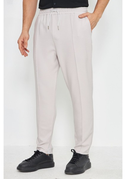 Erkek Çımalı Yandan Cepli Lastikli Bağcıklı Paça Fermuarlı Kullanışlı Slim Fit Jogger modelleri