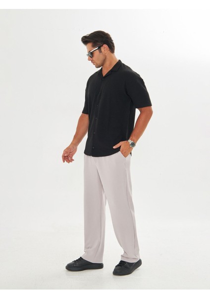 Erkek Baggy Krep Kumaş Bağcıklı Pantolon fiyatları