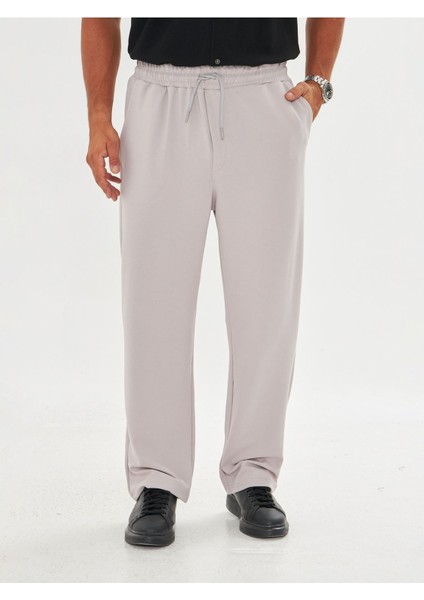 Erkek Baggy Krep Kumaş Bağcıklı Pantolon modelleri