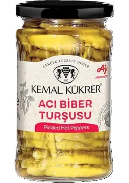 Kükrer Acı Biber Turşusu Cam Kavanoz 360 gr