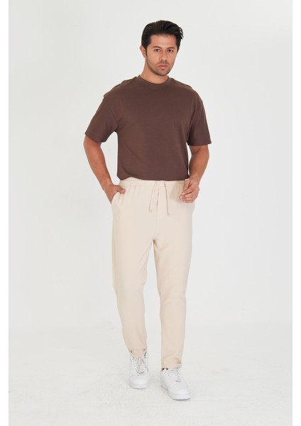 Erkek Bel Lastikli Bağcıklı Duble Paça Slim Fit Jogger Pantolon modelleri