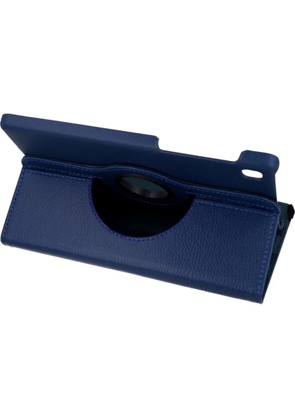 Samsung Galaxy T220 Tab A7 Lite 8.7 Kılıf 360 Tablet Deri Kılıf - Lacivert