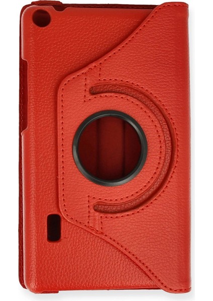 Huawei Mediapad T3 7 Kılıf 360 Tablet Deri Kılıf - Kırmızı fiyatları