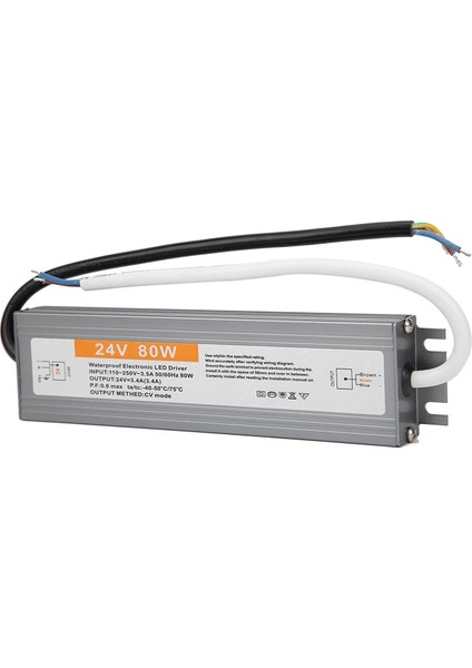 LED Güç Kaynağı Sürücüsü Transformatörü IP68 Dış Mekan Su Geçirmez DC24V 80W LED Uygulamaları Için Ultra Ince Anahtarlama Sürücüsü (Yurt Dışından) fırsatları