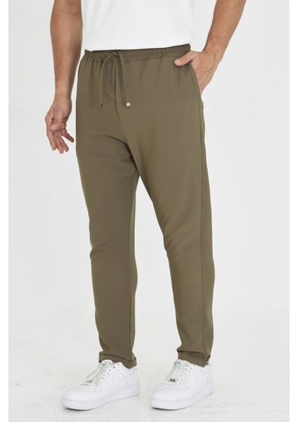 Erkek Bel Lastikli Bağcıklı Duble Paça Slim Fit Jogger Pantolon fiyatları