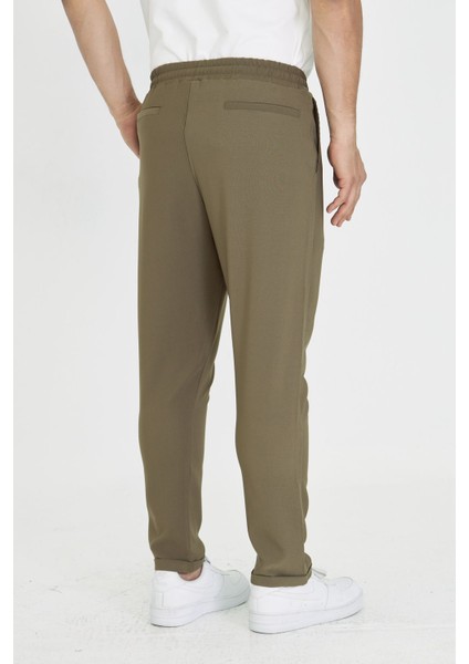 Erkek Bel Lastikli Bağcıklı Duble Paça Slim Fit Jogger Pantolon indirimleri