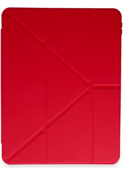 Xiaomi Pad 6 Kılıf Kalemlikli Mars Tablet Kılıfı - Kırmızı