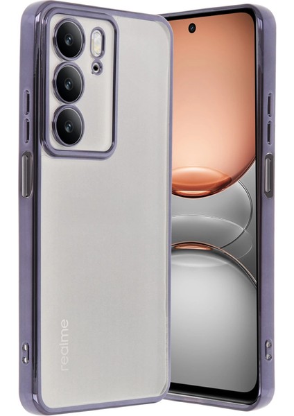 Realme C75 4g Kılıf Razer Lensli Silikon - Mor