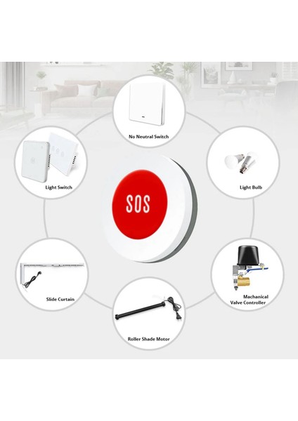 2x Tuya Akıllı Zigbee Sos Düğme Sensörü Alarm Yaşlı Çocuklar Alarm Acil Durum Yardım Tuya Akıllı Yaşam Uzaktan Kumanda (Yurt Dışından) fırsatları