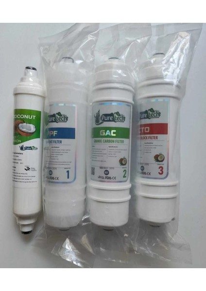 Kapalı Kasa 4 Lü Filtre Set Puretech
