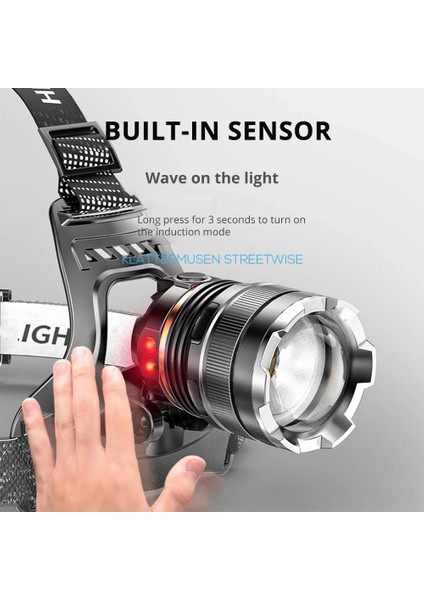 Peakstar PS-8002 Sensörlü Zoomlu Profesyonel Şarjlı Kafa Lambası fiyatları