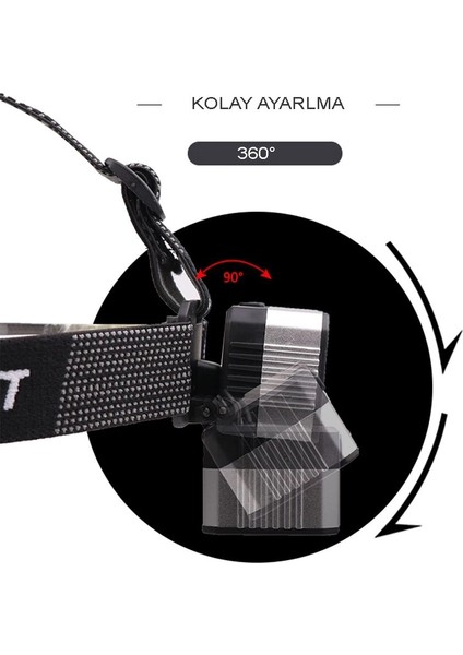 4 Modlu Sensörlü Şarjlı Güçlü Kafa Lambası WT-248 fırsatları