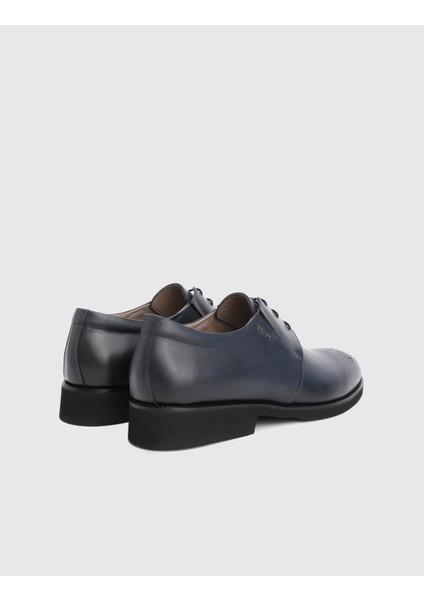 Rodrigo Hakiki Deri Lacivert Erkek Klasik Ayakkabı fırsatları