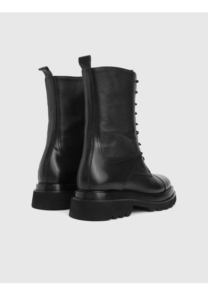 Elor Hakiki Deri Siyah Erkek Bot fırsatları