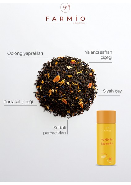 Summer Therapy – Oolong Çayı – 50GR – Şeftali ve Kayısılı Oolong modelleri