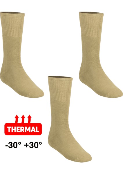 Thermal 3’lü Set – -30/+30 Derece Içi Havlu Dokuma Terletmez Topuksuz Çorap (35-50 Numara)