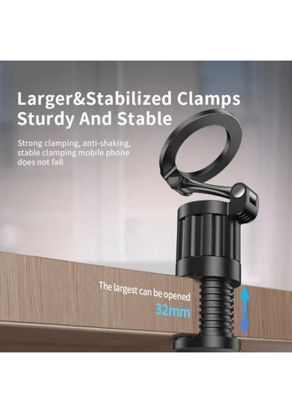 Phone Rotatable Cips Lazy Trl Phone Holder For Desktop Airlane Tray Cabinet fiyatları