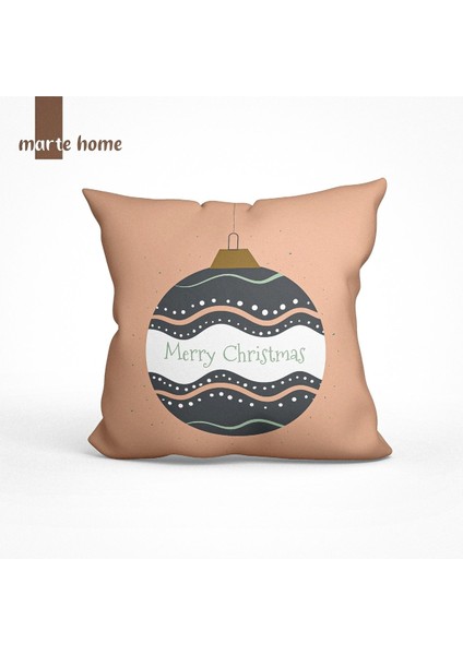 Yılbaşı & Christmas Çift Taraf Desen Baskılı Dekoratif Kırlent Kılıfı