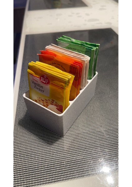 Mutfak Organizer Kabartma Tozu Vanilin Düzenleyici